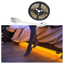 

LED hand Sensor Light Strip USB Powered Cupboard Wardrobe Bed Lamp LED Under Cabinet Night Light For Closet Stairs Kitchen