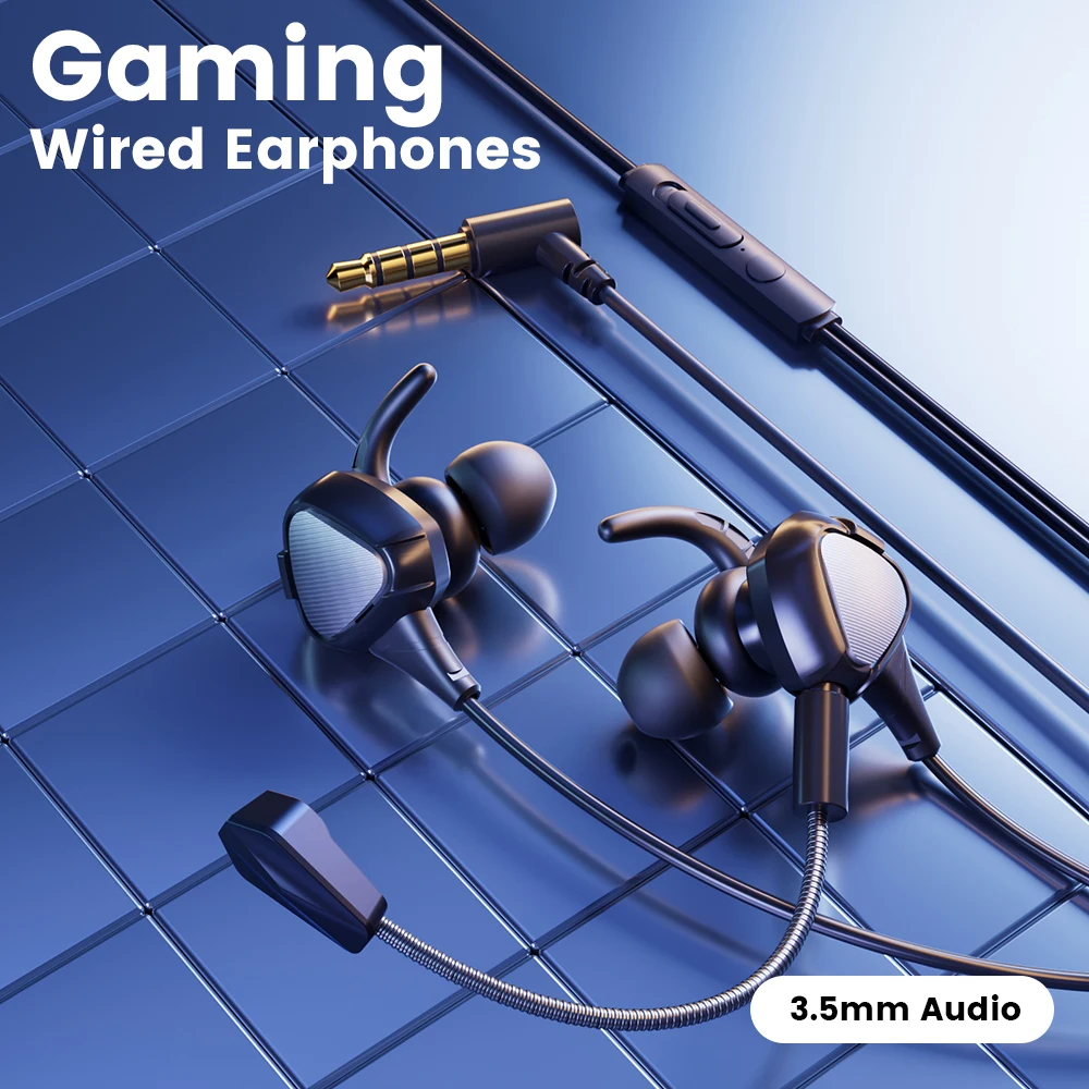 Auricolari cablati da gioco Toocki TE27 con microfono a barra staccabile HD, suono surround, cuffie con driver dinamico di grandi dimensioni per_voghion.com