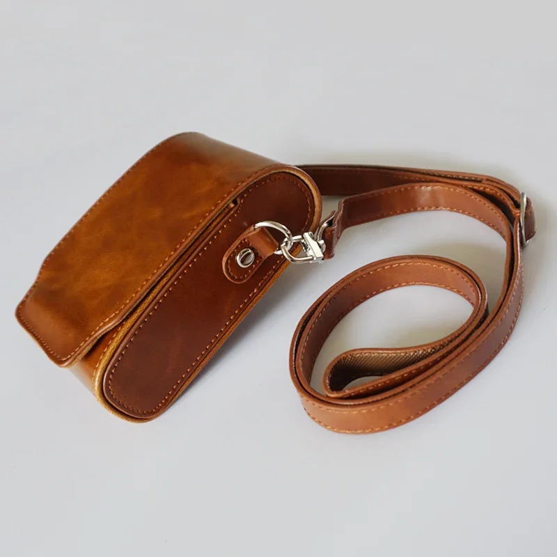 Custodia Per Fotocamera In Pelle Pu Per Canon G9X Sx720Hs Sx710 Sx700 G7Xii N100 Nikon S9700 S9600 S9500 P330 P340 Con Cinturino