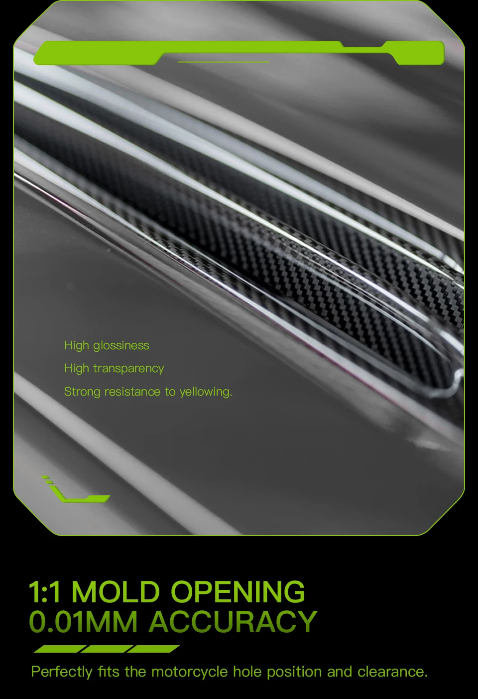 Für Kawasaki ZX-10R 2020 + Carbon Faser Zubehör Körper Seite Panels Hinten Schwanz Trim Auspuff Abdeckung Kraftstoff Tank Abdeckung Kit – Detail 8