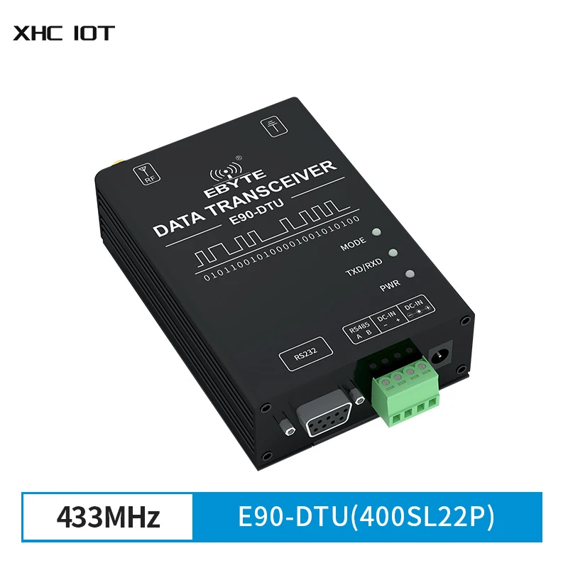 SX1268 433MHz LoRa Modem RS232/RS485 22dBm 5km Long Range SMA-K Transceiver for IoT Network Oil Field Modem E90-DTU(400SL22P)