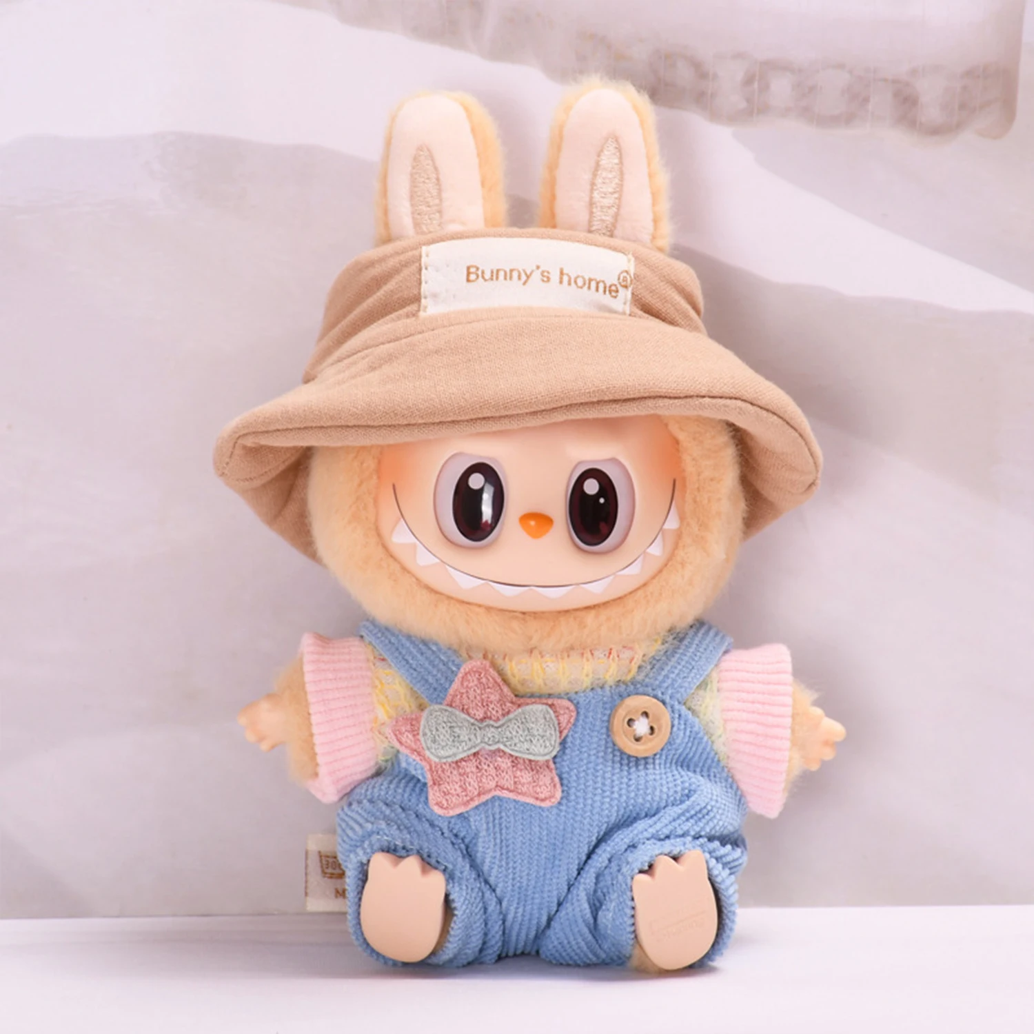 Plush Doll Clothes Suit for Labubu 6 Inches Doll Clothes Accessories Set