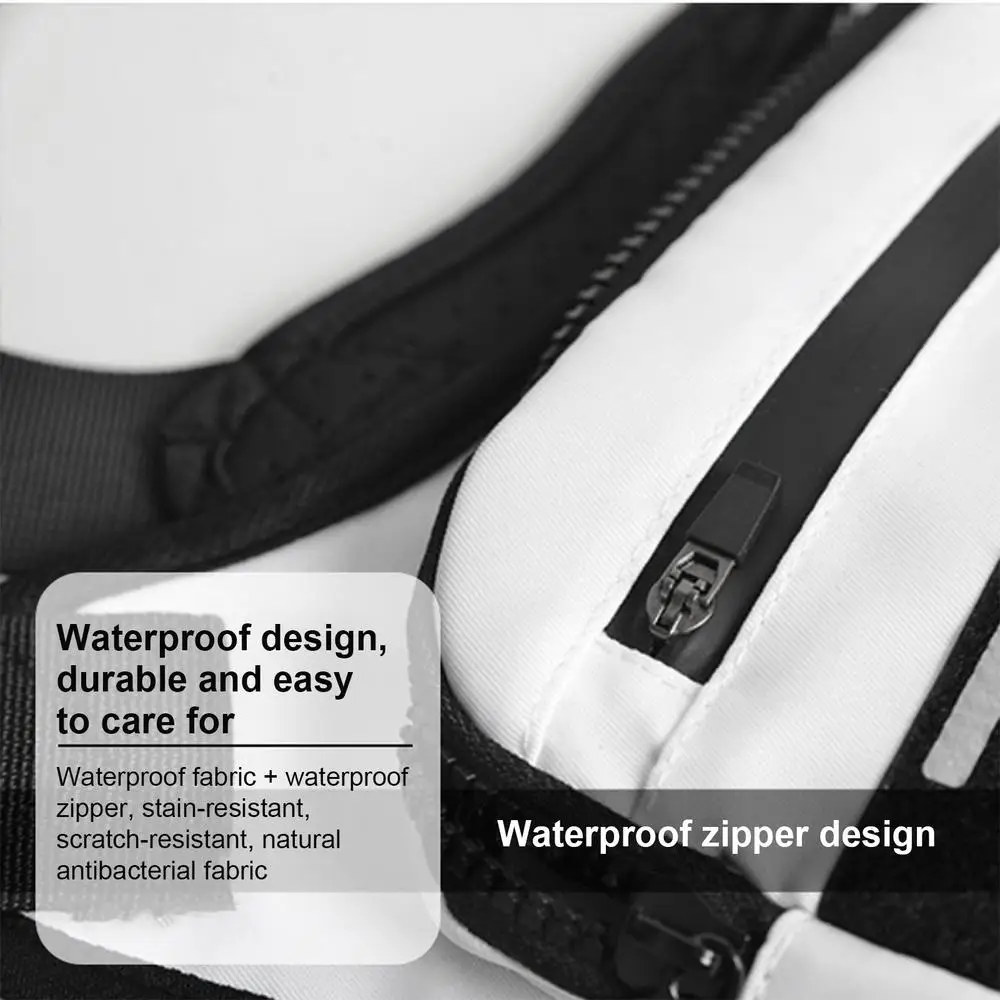 Adjustable Sport Running Chest Bag Running Vest Bag Reflective Front Chest Pack with Phone Holder Breathable Cycling Vest Bag