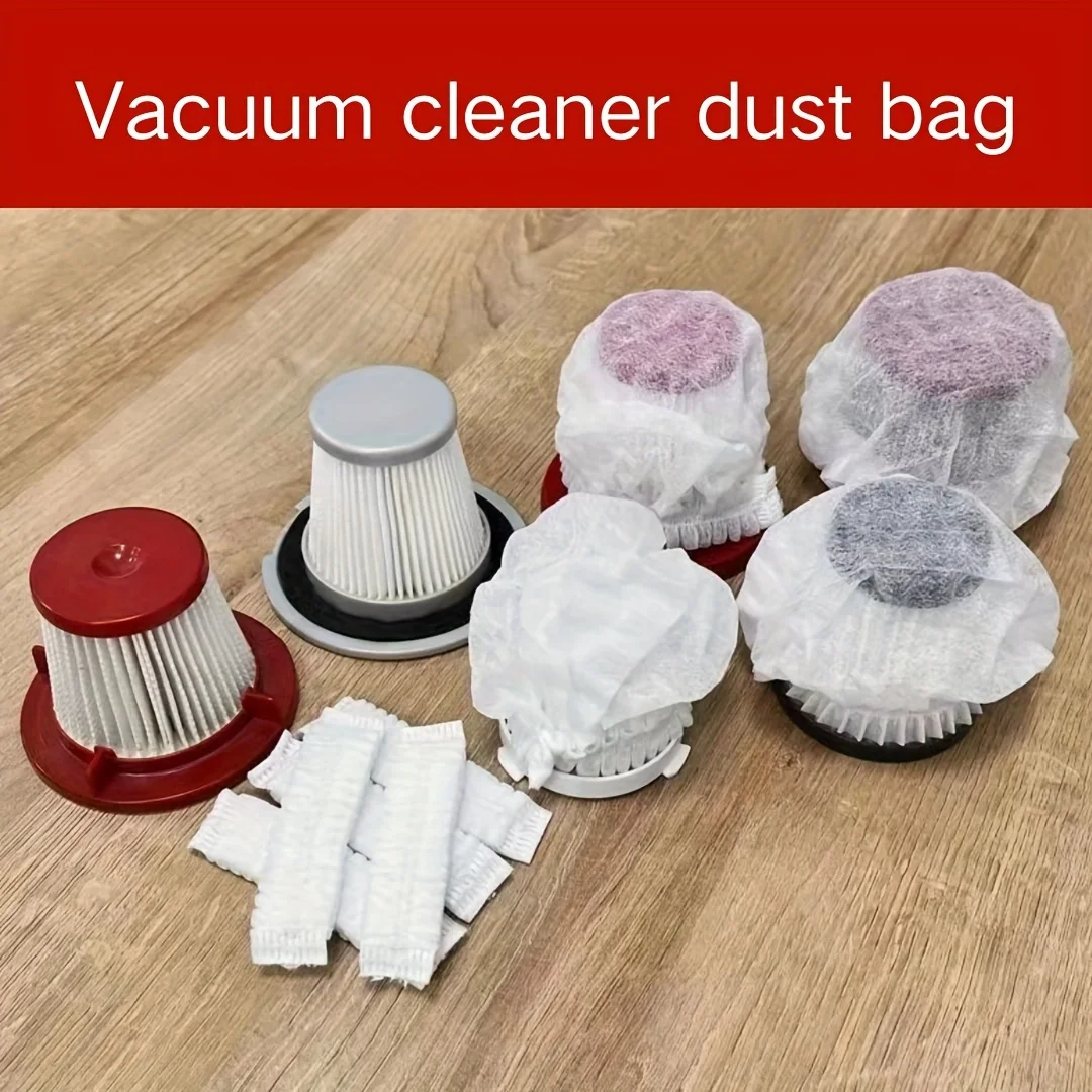 50pcs/100pcs, Disposable Vacuum Cleaner Filter Element, Universal Non-Woven Fabric Filter Accessories For Vacuum Cleaner