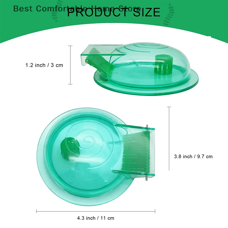 Aquarium Snail Trap Plastic Snail Catcher For Freshwater Fish Tank Green Catch Box