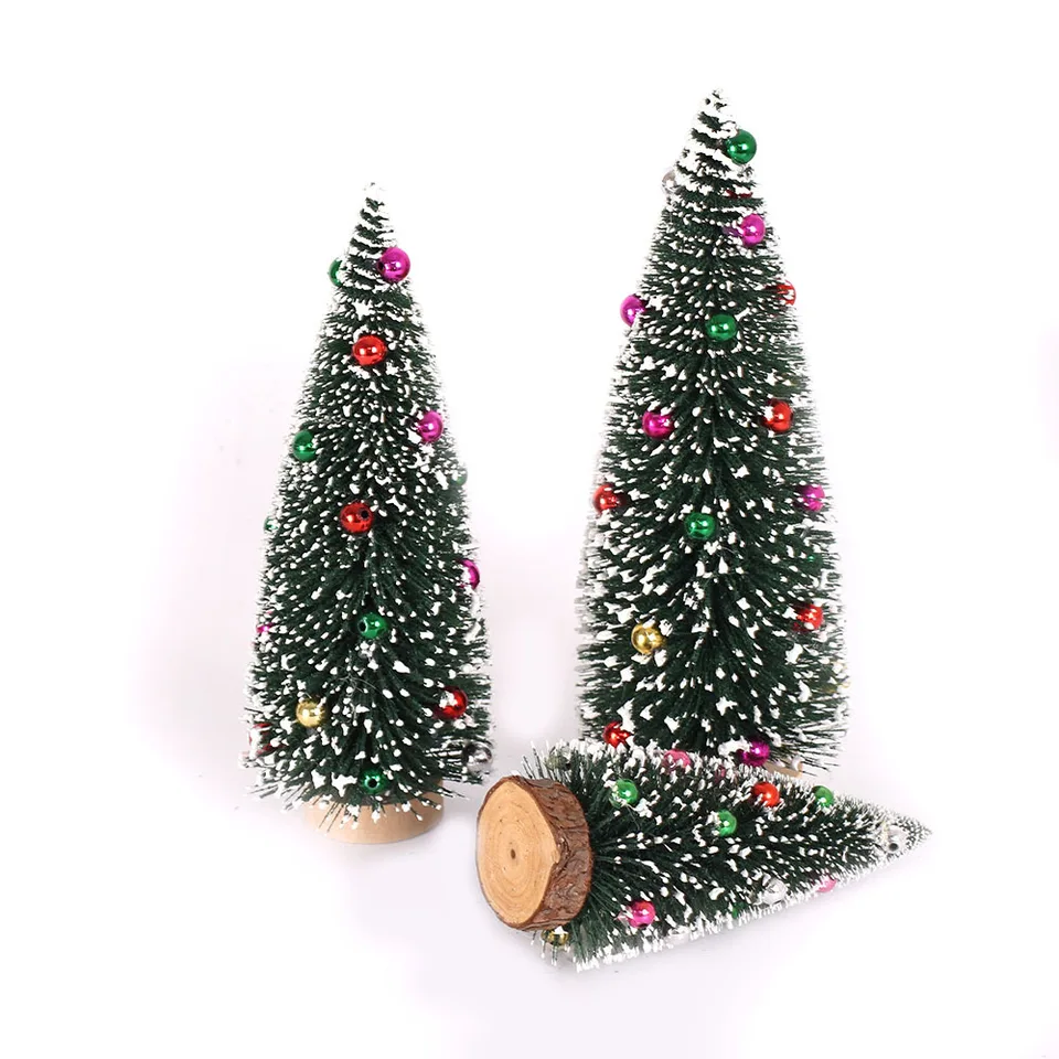 10 Pezzi Miniatura Albero di Natale+7 Pezzi Figure di animali