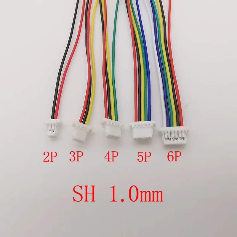 VUNIVERSUM 5 paia di micro JST 5 pin SH 1.25 1.25 mm maschio femmina con cavo da 15 cm 28 AWG PVC accoppiamento modellismo RC fai da te