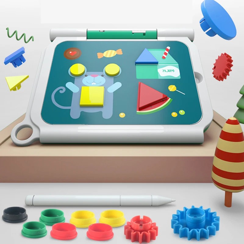 -낙서 패드 LCD 쓰기 보드 드로잉 보드 태블릿 어린이를위한 태블릿 화면 DIY 퍼즐 교육 장난감 생일