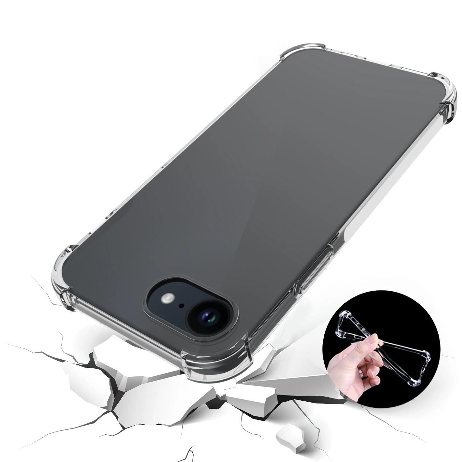 Luxury Ultra Thin Transparent Silicone Phone Case - Clear Back Cover