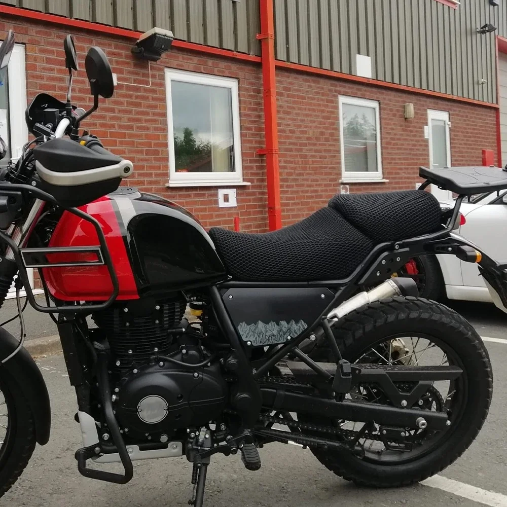 Motorcycle Seat Cover 3D Honeycomb Mesh Cushion Accessories for Royal Enfield Himalayan-411 Himalayan 411