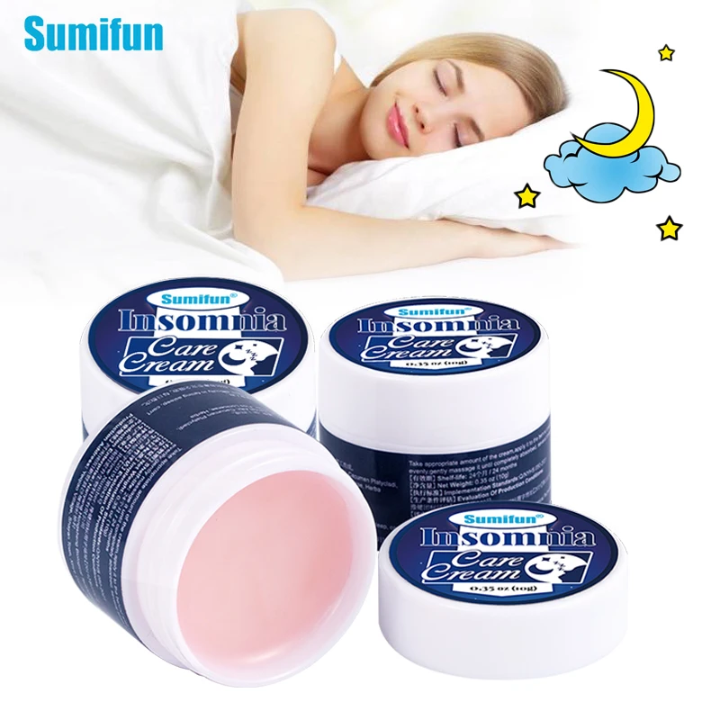 

1/3Pcs Sumifun Insomnia Care Cream Fall Asleep Fast Help Sleep Ointment Relieve Anxiety Stress Brain Body Relax Herbal Plaster