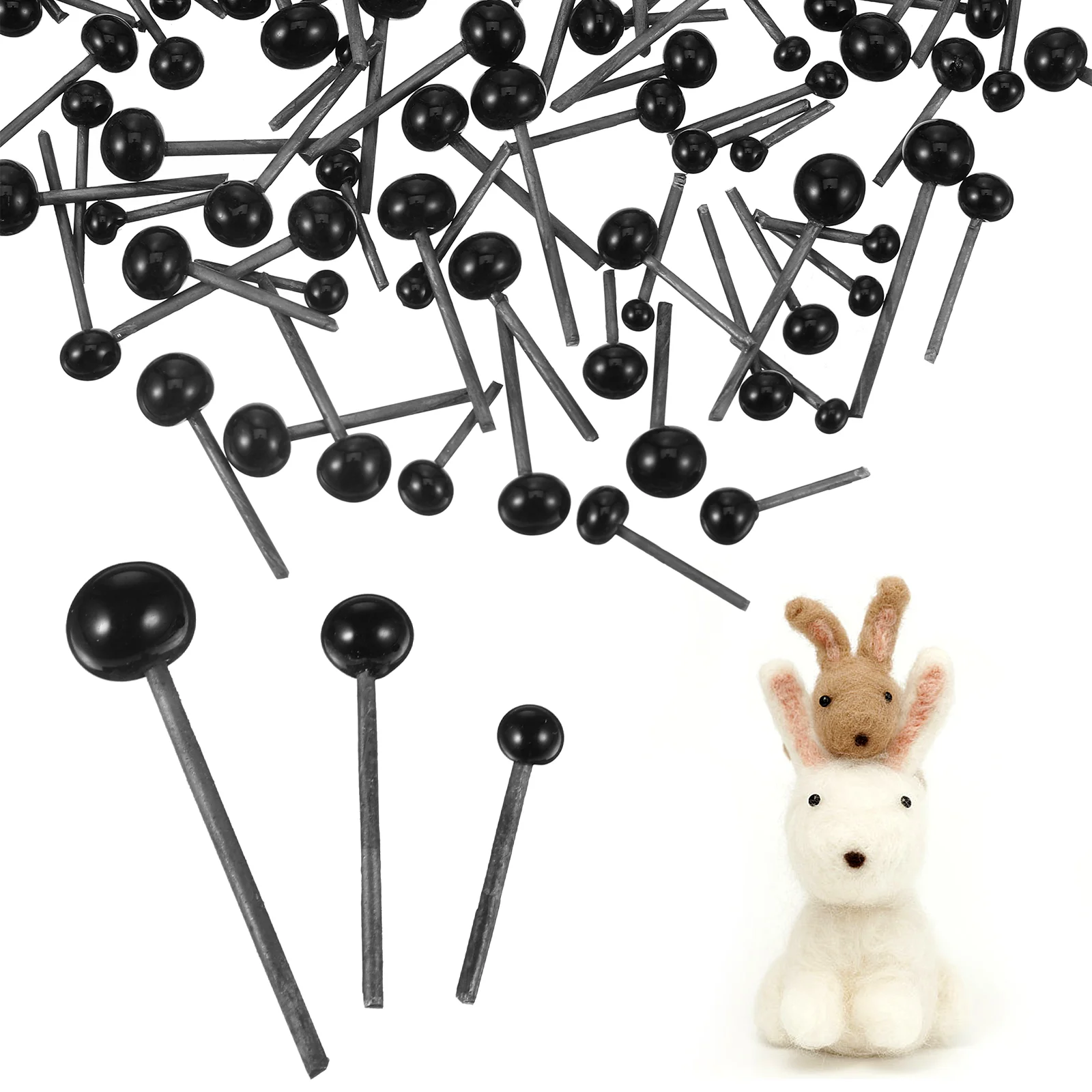 

300 Pcs Glass Animal Eyes For Crafts Crafting Mini Crochet Animals Safety Crotchet