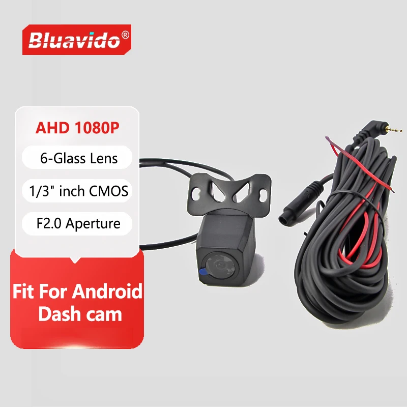 Bluavido FHD 1080P Night Vision Car rear camera For Android 10 DVR vehicle camera With 6 meter cable 0.1Lux back cam waterproof rear camera rear view camera front and rear cameras car front camera