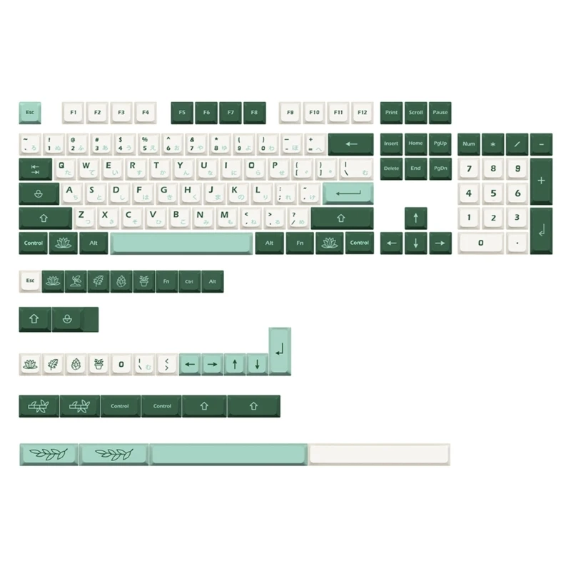 

Dropship 137Keys Botanical Keycaps XDA 1.4mm Thick PBT Keycap For 61/87/104/108 Layout Mechanical Keyboard Keycaps