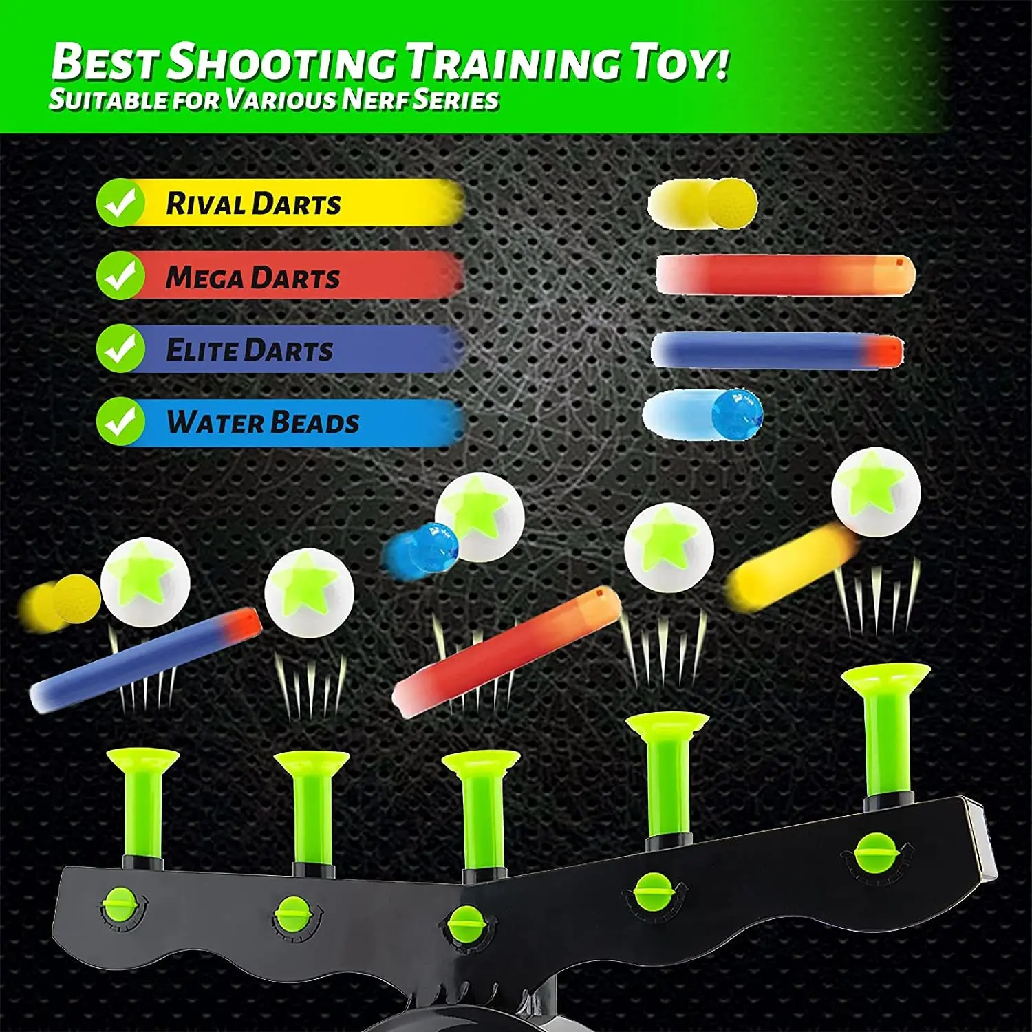 Shooting Targets for Nerf Guns Shooting Game Glow in The Dark Floating Ball Target Practice Toys for Kids Boys Hover Shot 1 Blas 5