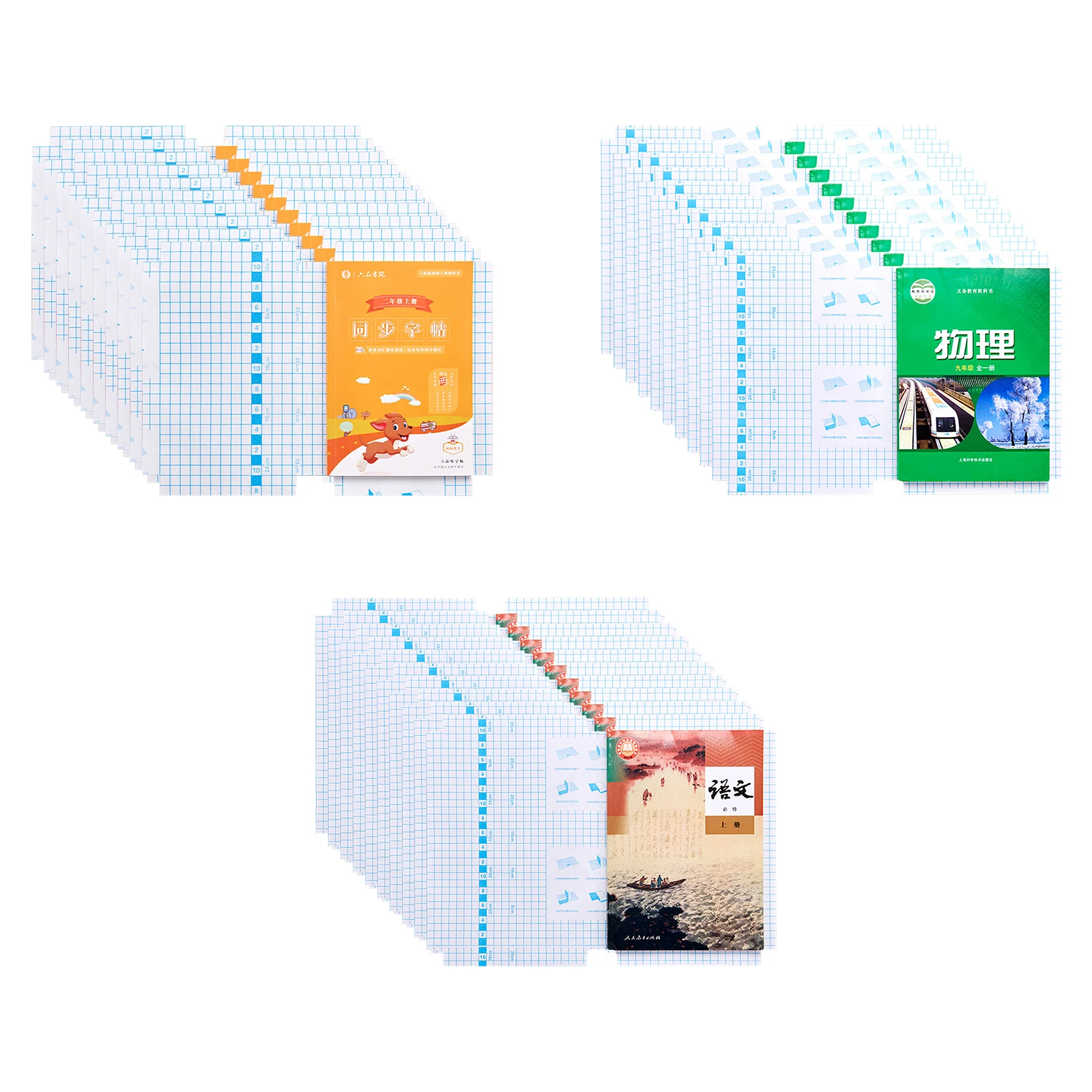 Couvertures de Cahiers D'exercices Couverture de Livre Auto-adhésive Film  Clair Dos Collant Grille de Film Plastique Protecteur D'ordinateur Portable