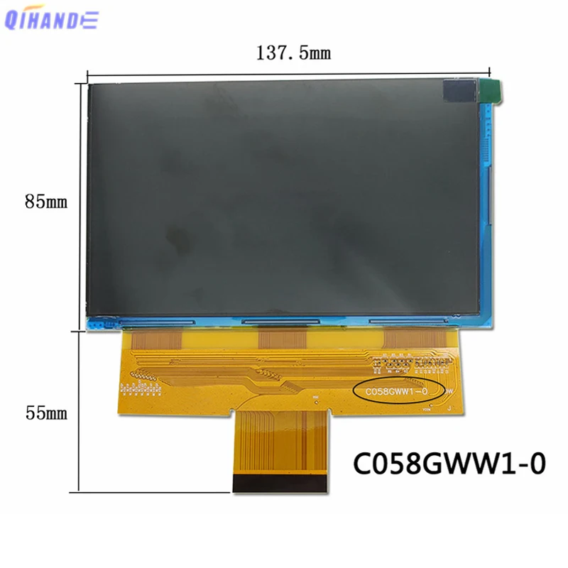 Polegada Tela de Exibição C058gww10 Tm058jfhg01-00-fpc1-02 Htp058jfhg02 Tela Lcd Resolução 1280x720p Diy 5.8