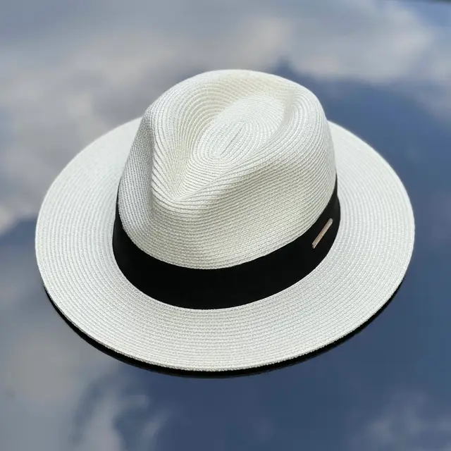 Panama Straw Hat Unisex Top Hat Fedora Hat Big Head Circumference Sun