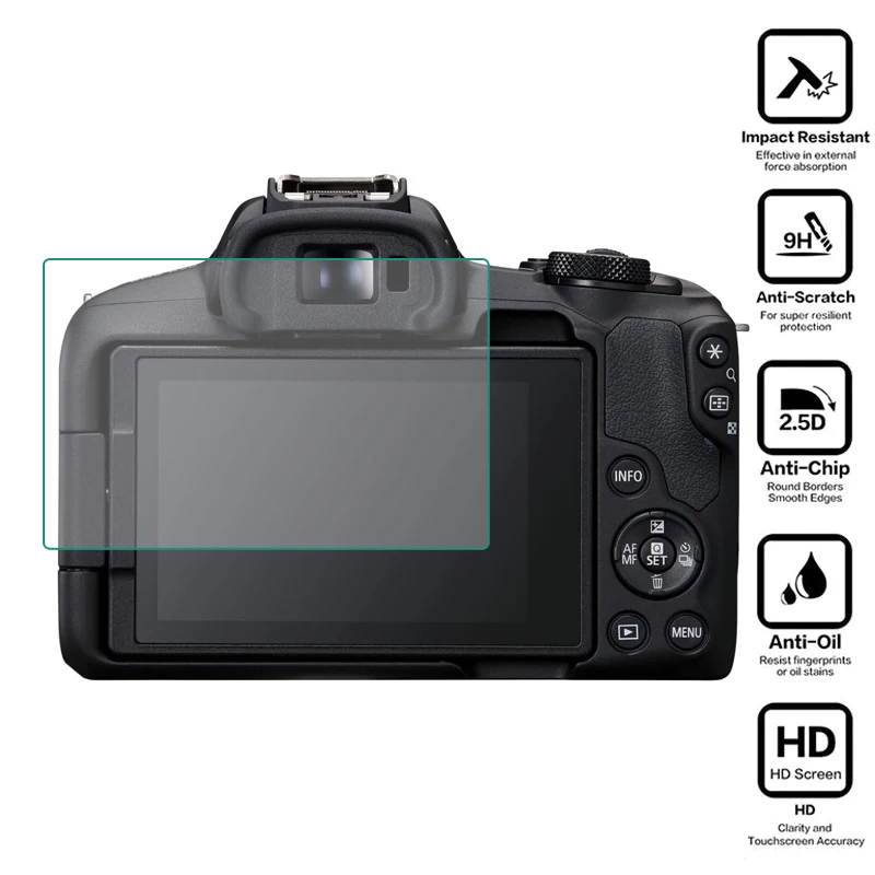 Cover Protettiva In Vetro Temperato Per Canon Eos R/Ra/Rp/R3/R5/R5C/R6 Mark Ii/R7/R8/R10/R50 Pellicola Protettiva Per Schermo Della Fotocamera