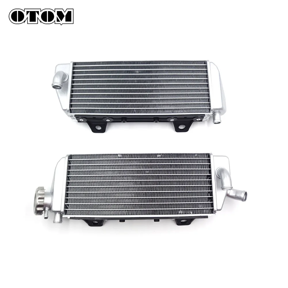 Otom Motorcycle Aluminum Radiator Dirt Bike Motocross Engine Water Tank ...