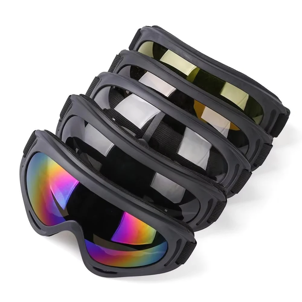 DIZETION 1Pc Winter Windproof Skiing Glasses Goggles Outdoor Sports Eyewear Glasses Ski Dustproof Cycling Lens Frame Sunglasses 2