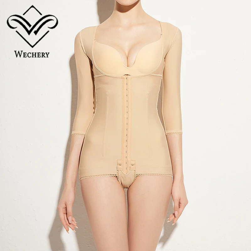 Wechery Women Shapewear Bodysuit Stretch Flat Belly Body Shaping