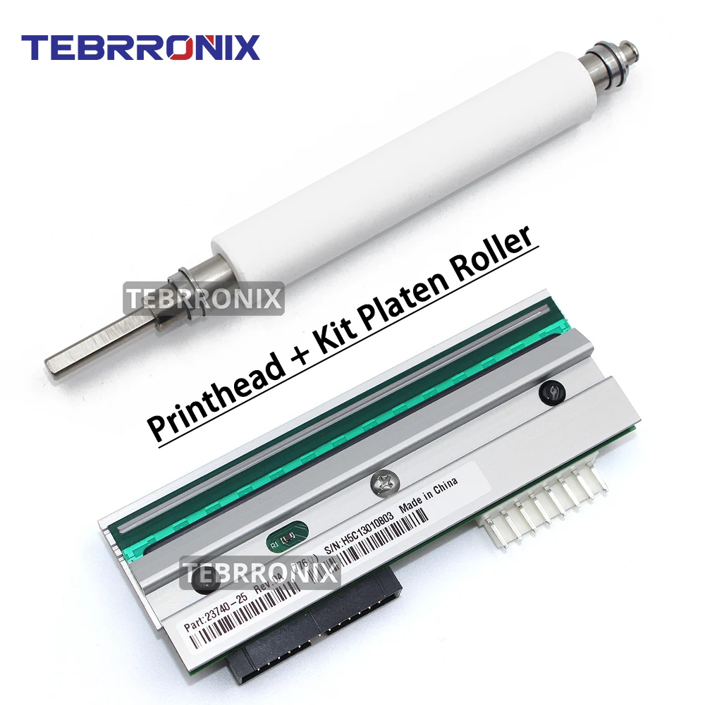 P1053360-018 Zebra 105SL Plus 203dpi 열전사 바코드 라벨 프린터 G41011M용 프린트 헤드 + 롤러