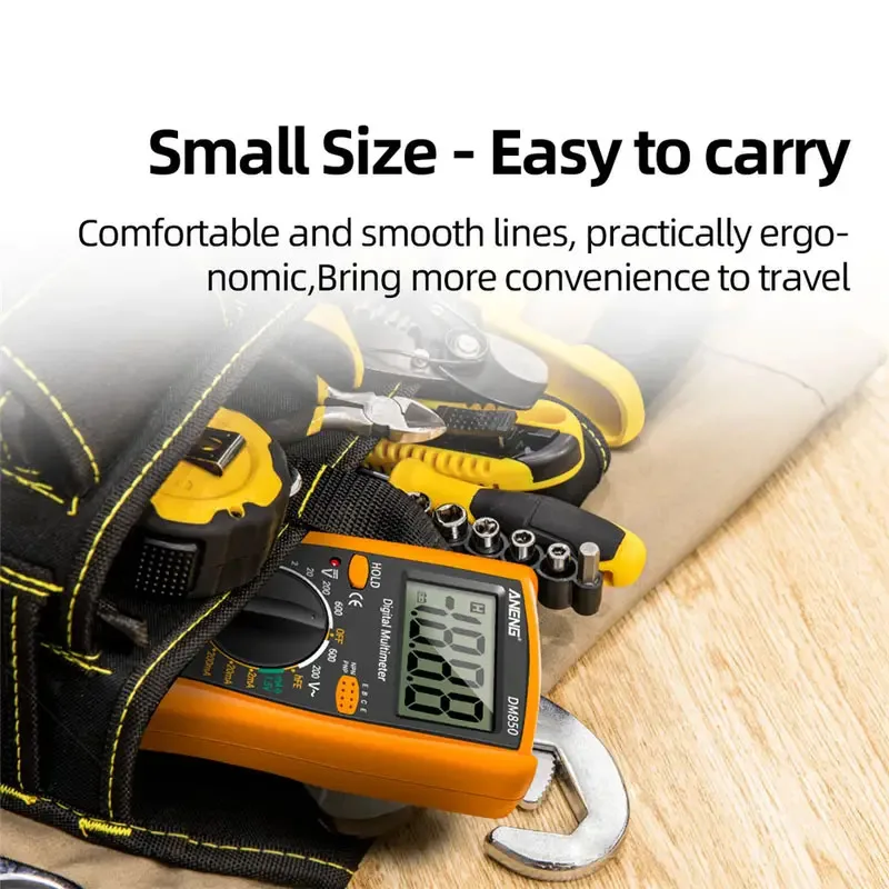 DM850 Professional Digital Multimeter 1999 Auto AC/DC Votage Tester Ohm Current Ammeter Test Probe Professional Detector Tool 4