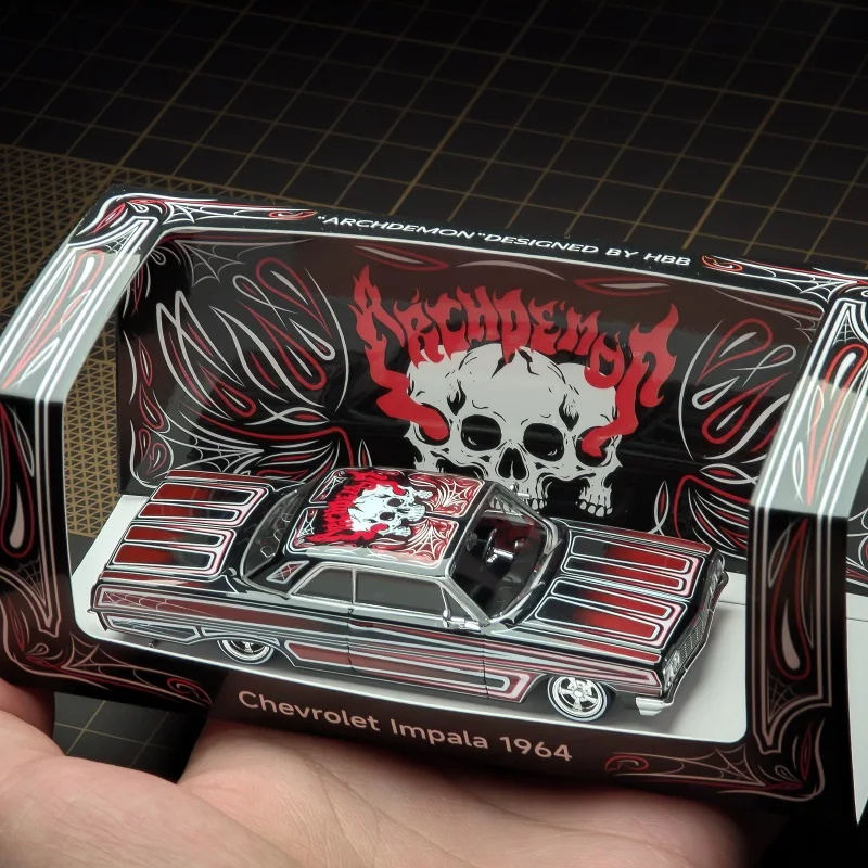 97m 1:64 1964 Impala LowRider Gypsy Rose / ARCHDEMON  Diecast Model Car