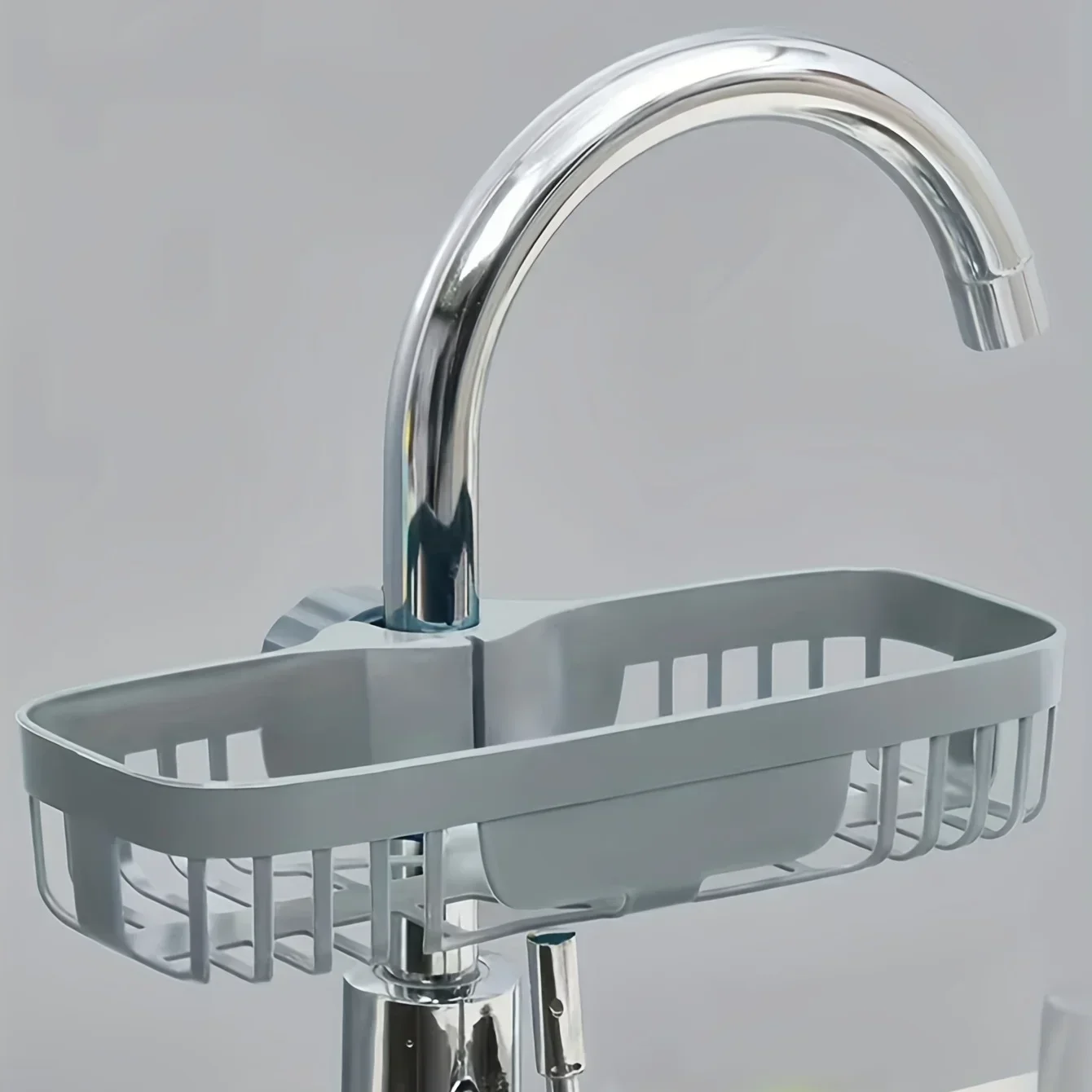 Kitchen Faucet Storage Rack Dishwashing Sink Sink Supplies Household Rag Sponge Drain Hanging Basket Storage Rack 3