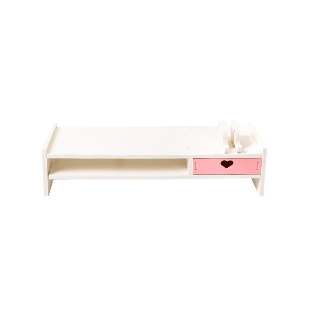 

Computer Monitor Stand Ins Style Laptop with Storage Drawer Tabletop Bracket Phone Support Desk Accessory for Office Dormitory