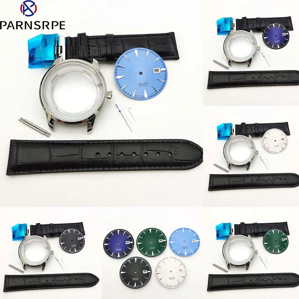 MensMechanicalWatchAssemblyPartsHandsNH35DialSilverandRose