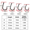 20PCS Carp Fishing Hooks Pinpoint Claw Hooks PTFE Coating High Carbon Stainless Steel Eyed Fish Hooks for Carp Fishing 6