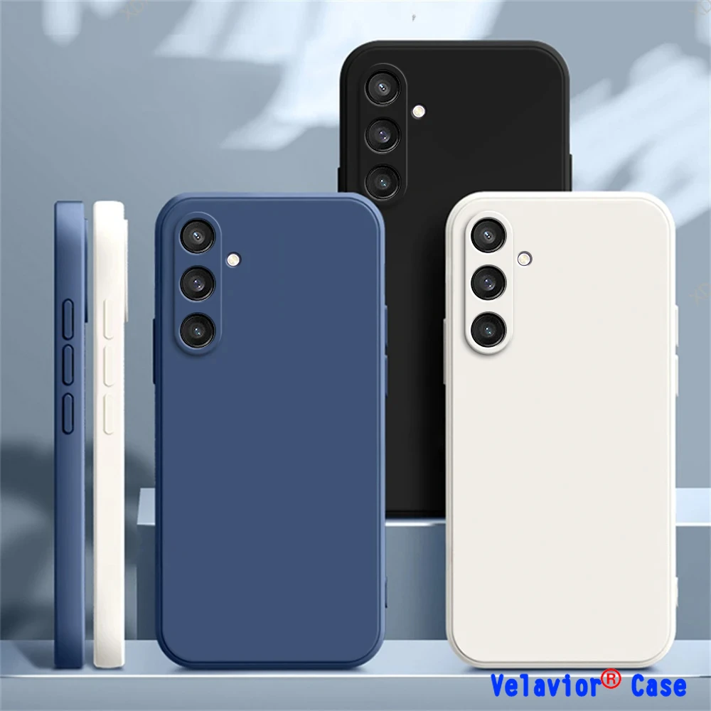 Custodia Per Samsung Galaxy A55 5G Custodia Morbida In Silicone Liquido Tpu Per Samsung Galaxy A55 A35 A15 A25 Cover Protection Coque