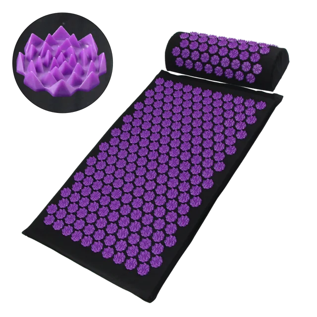 Acupressure Yoga Mat Kuznetsov's Applicator Cushion Sensi Massage Body Needles With Spikes Pillow Foot Massager Fitness Pilates 5