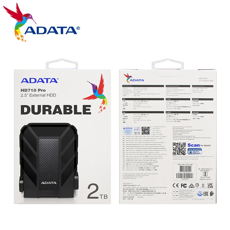 ADATA-disco duro externo HD710 Pro HDD, unidad de disco duro portátil de 5TB,  4TB, 2TB, 1TB, USB 100% Gen 1 (USB 5Gbps) para PC, 3,2 Original _ -  AliExpress Mobile