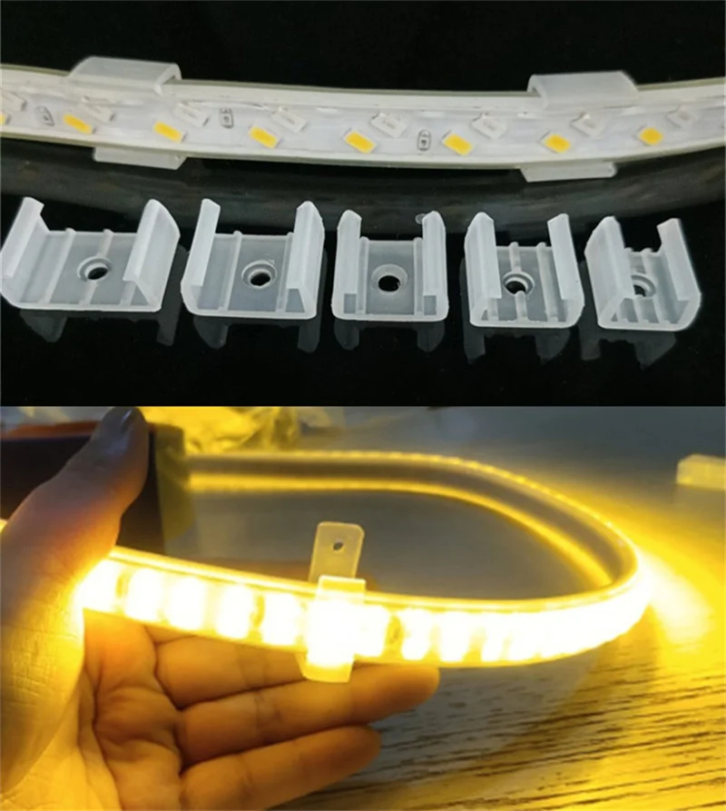 100pcs Flexible Led Strip Lights Fixed Clip for 8x16mm 12V 24V