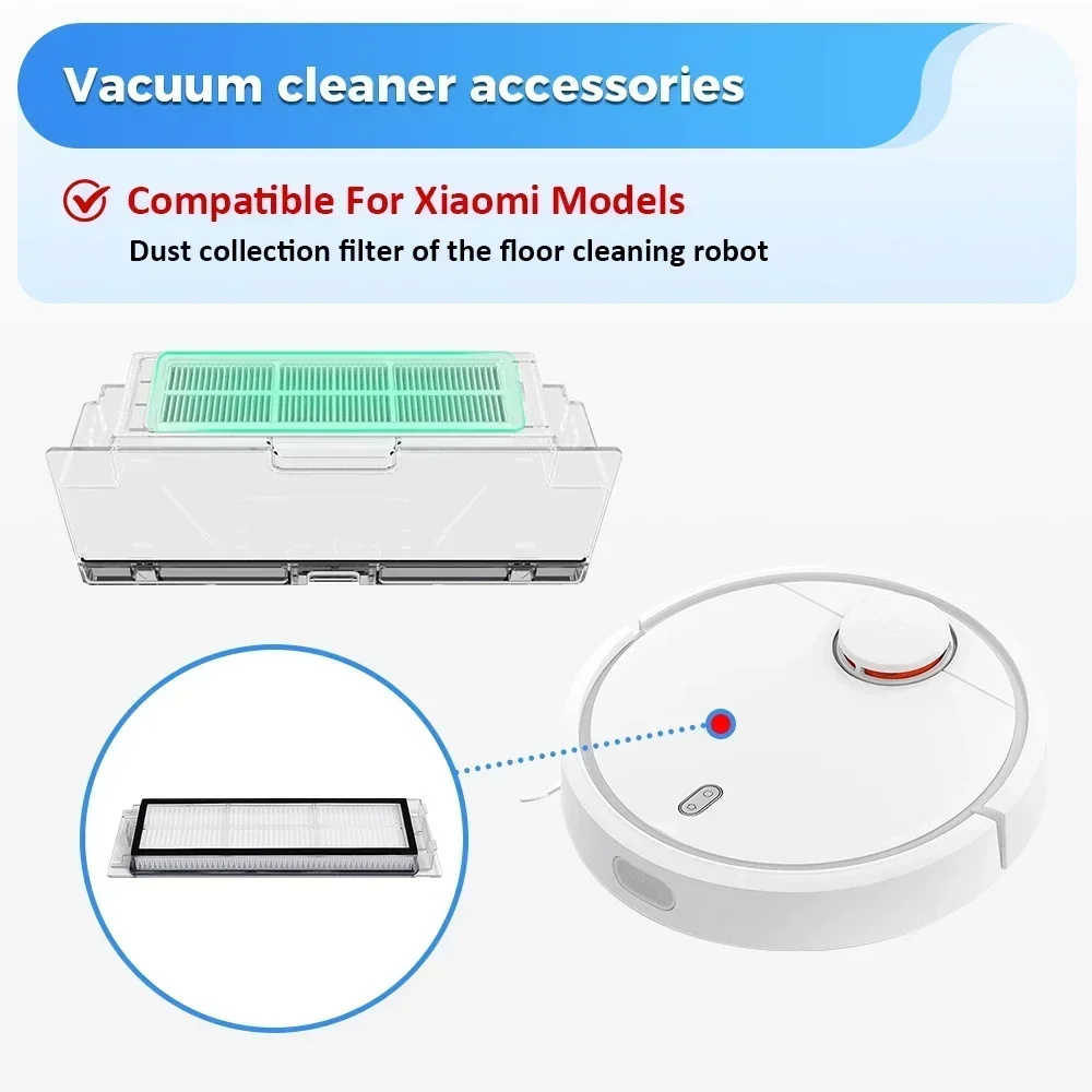 Parts For Roborock S5 S50 S51 S52 S55 S6 S6Pure S6MaxV For Xiaomi 1S Vacuum Filters Main Brush Cover Mop Cloths Side Brush Wheel