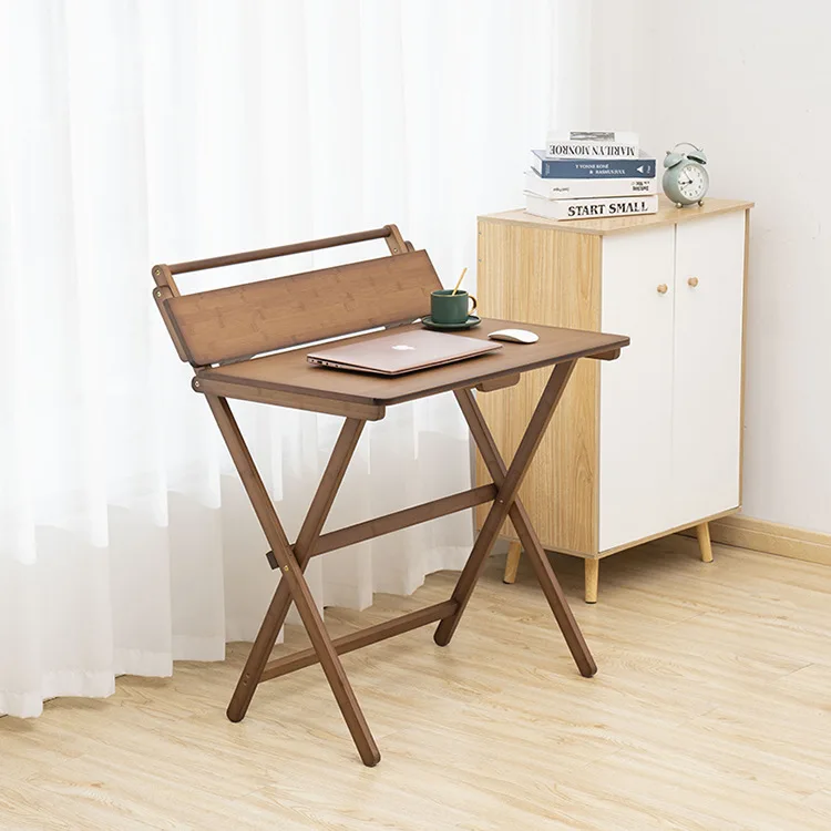 

Simple Foldable Table Laptop Household Multifunctional Learning Table Solid Wood Desk For Writing Computer Bedroom Furniture