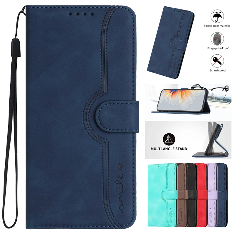 Leather Wallet Flip Book Case Cover - Elegant Protection