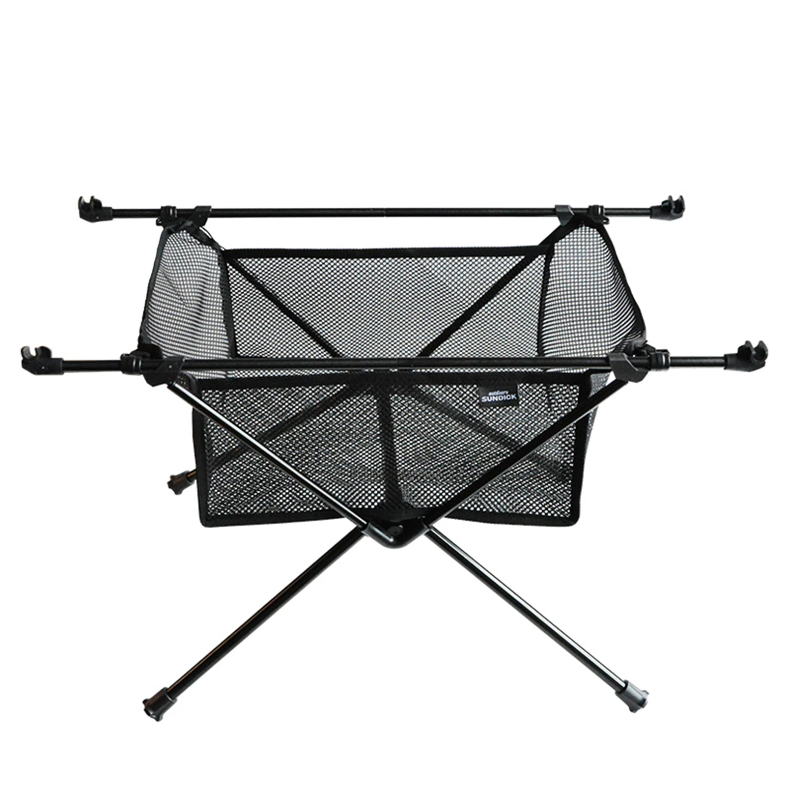 Mesh Basket Organizer Picnic BBQ Kitchen Hanging Shelf Foldable Table Netting Bag Under The Table Mesh Pouch for Camping