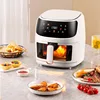 New 8L Stainless Steel Large-Capacity Air Fryer Household Visual Electric Oven Oil-Free Multifunctional Home Black White Green 5