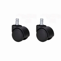 Enhanced Office Chair Replacement Caster Wheels - Screw Swivel Design (2PCS)