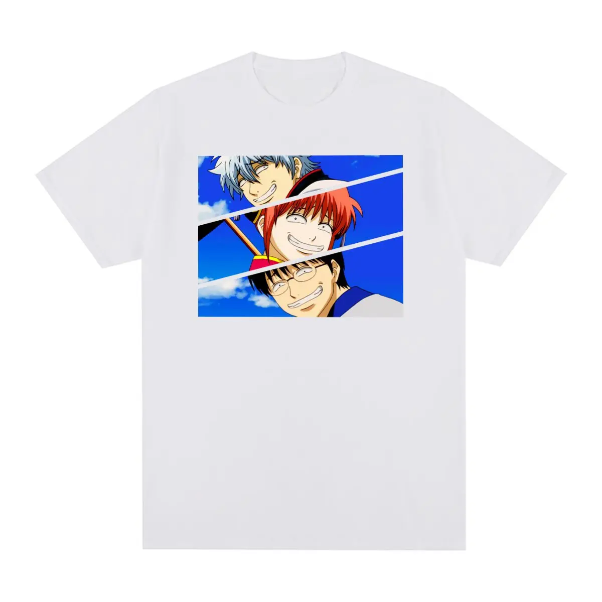 Maglietta Vintage Gintama Sakata Gintoki Cotton Funny Anime Men Manga Streetwear T Shirt New Tee Tshirt Donna Top