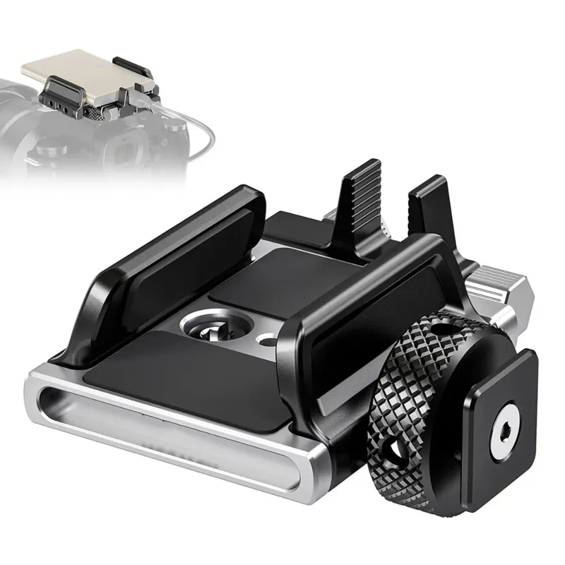 (WSFS) T5 T7 T9 SSD용 콜드 슈/케이블 클램프가 있는 범용 SSD 홀더 마운트 브래킷, SmallRig 케이지와도 호환 가능