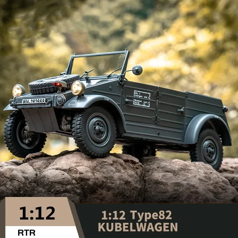 Fms Simulation Electric 1: 12 Type 82 Bucket Car 4ch Remote Control Car Four-wheel Drive Variable Speed Toy Model Car 2