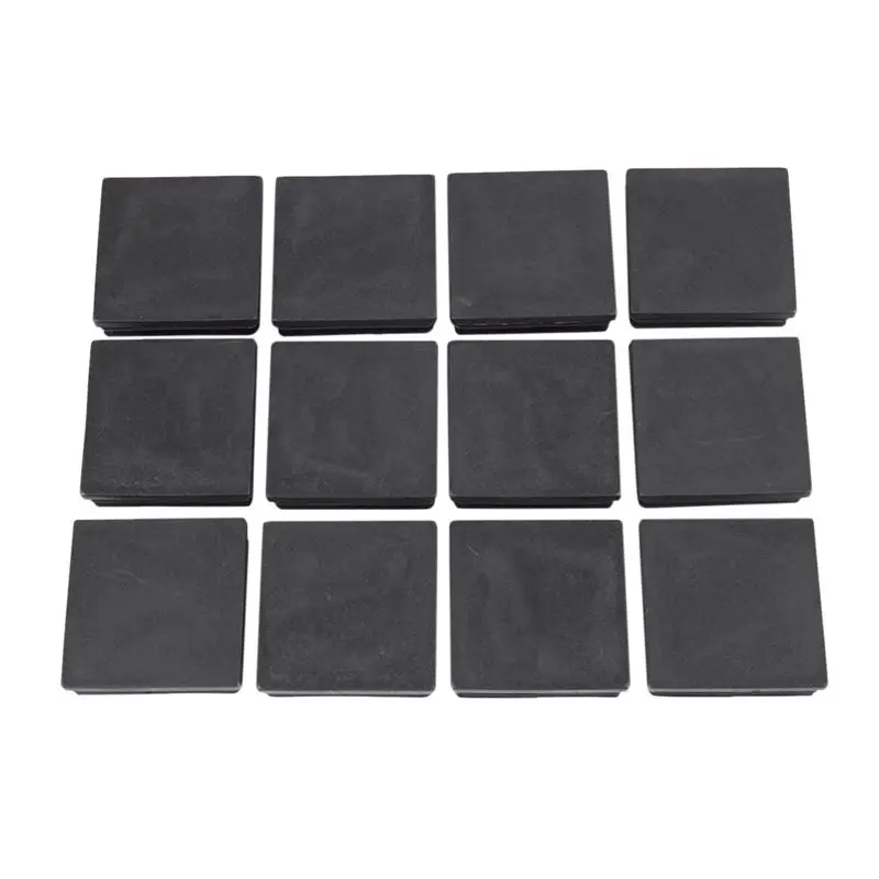 NALFI-50Mm X 50Mm 플라스틱 사각 엔드 블라인드 플러그 캡 파이프 인서트 72개