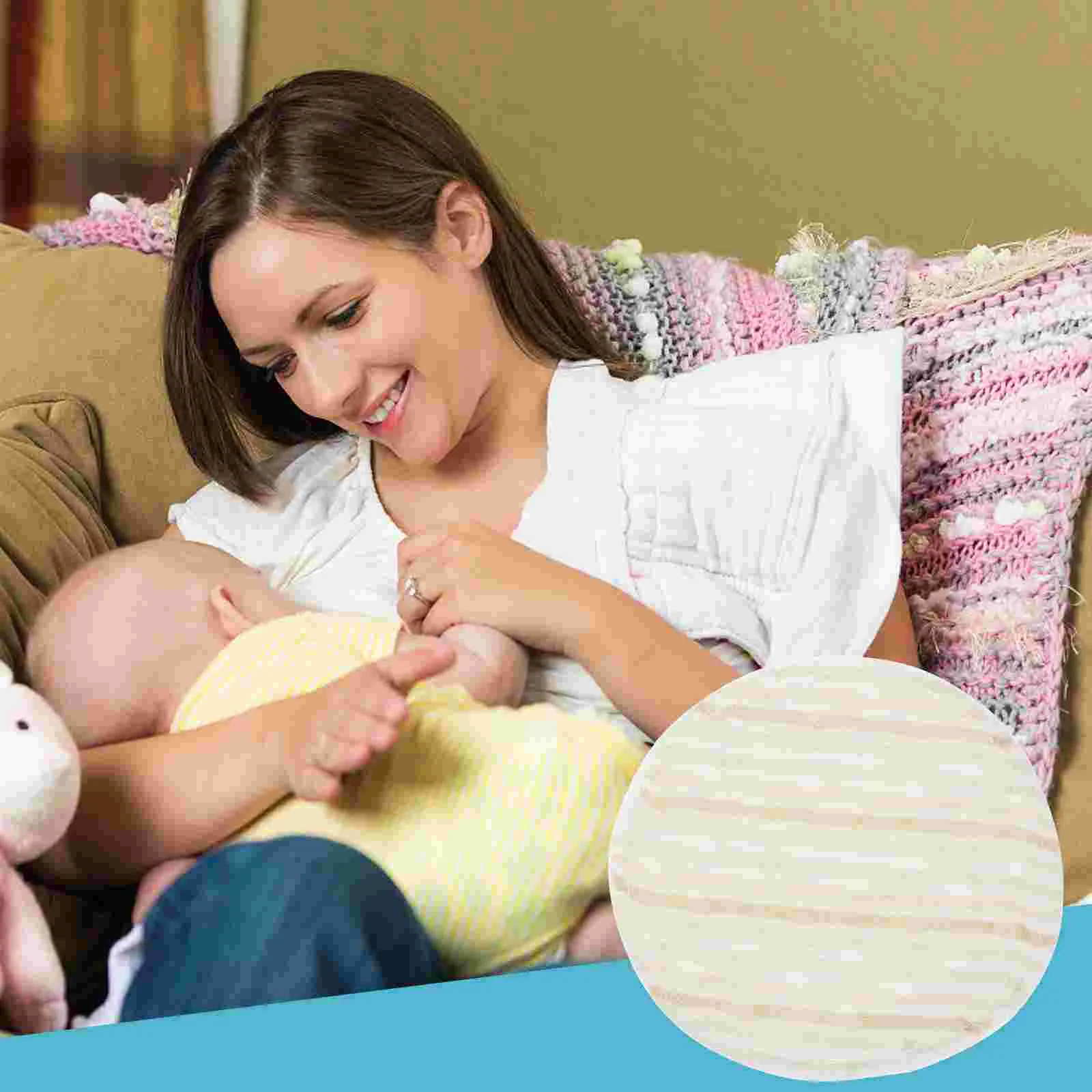 

4pcs Breastfeeding Pads Reusable Breastfeeding Breast Pads Absorbent Breast Cushions