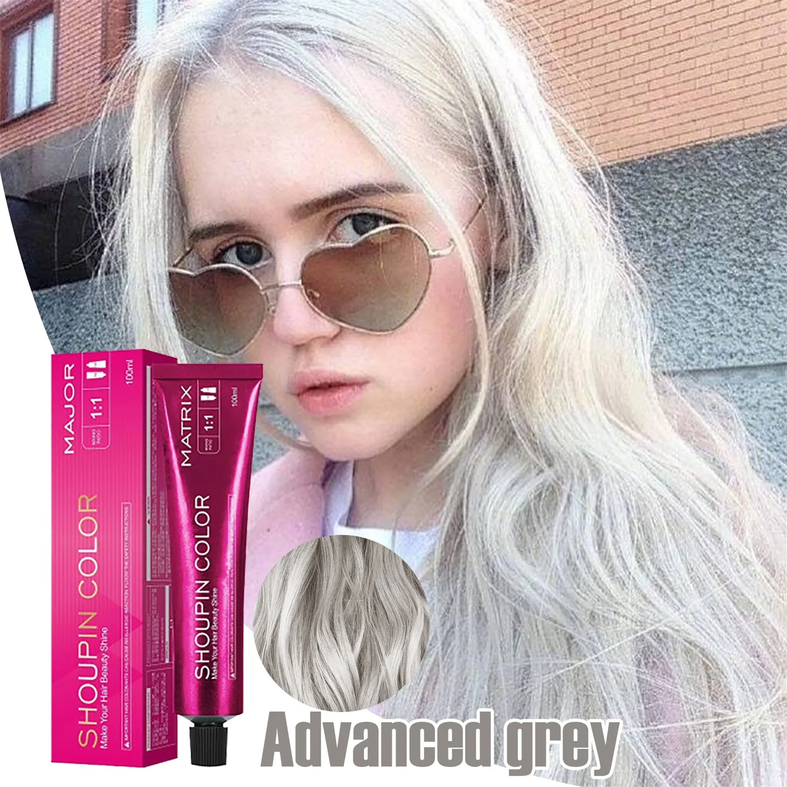 Hair Coloring Shampoo Micro T^ide Color Single Hair Blue And Black Color
