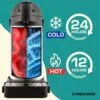 Coffee Dispenser with Pump & Tray - 101oz/3L Coffee Carafe with Pump - 12 Hours Hot Coffee Dispenser for Parties -Coffee 2